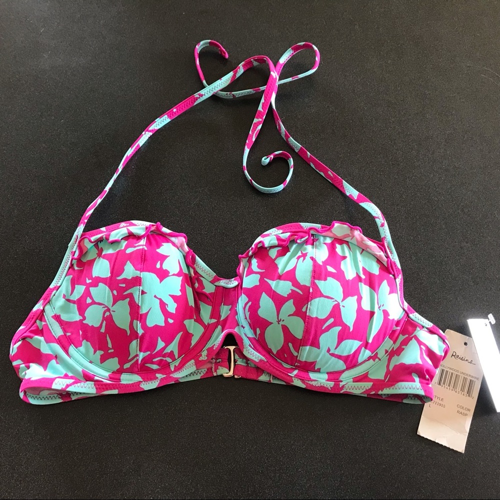 Raisins push up bikini top NWT Size Large
